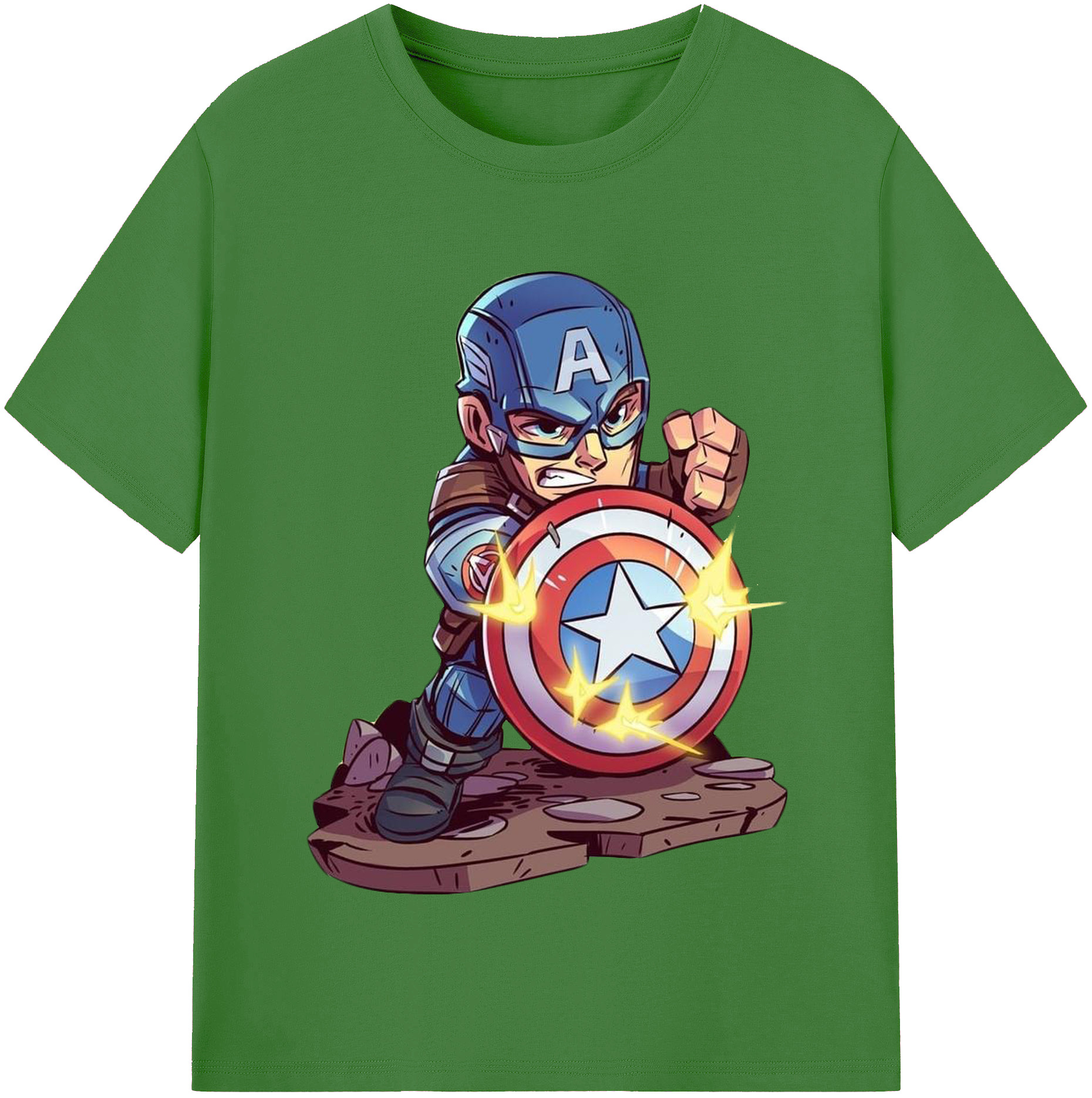 （画像用） アベンジャーズ The Avengers レディースカジュアルプリントTシャツ（綿100％）